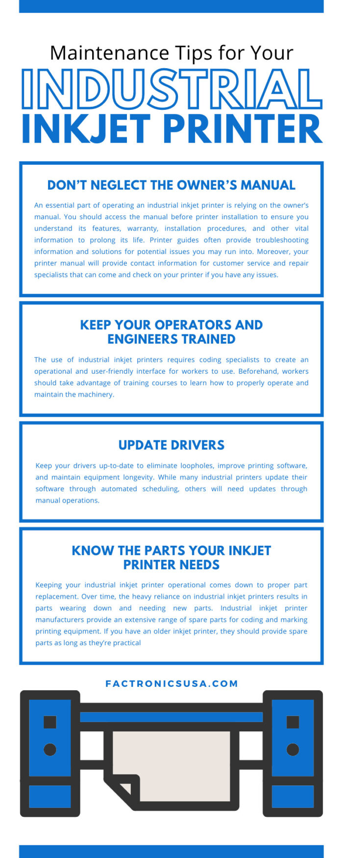 7 Maintenance Tips for Your Industrial Inkjet Printer